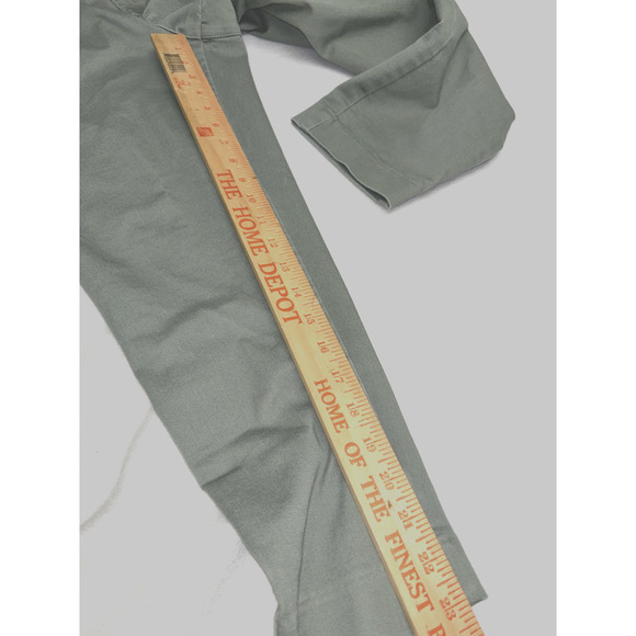 Christopher & Banks Khaki Green Tapered Straight Fit Mid Rise Stretchy Pants 16P - Picture 7 of 10